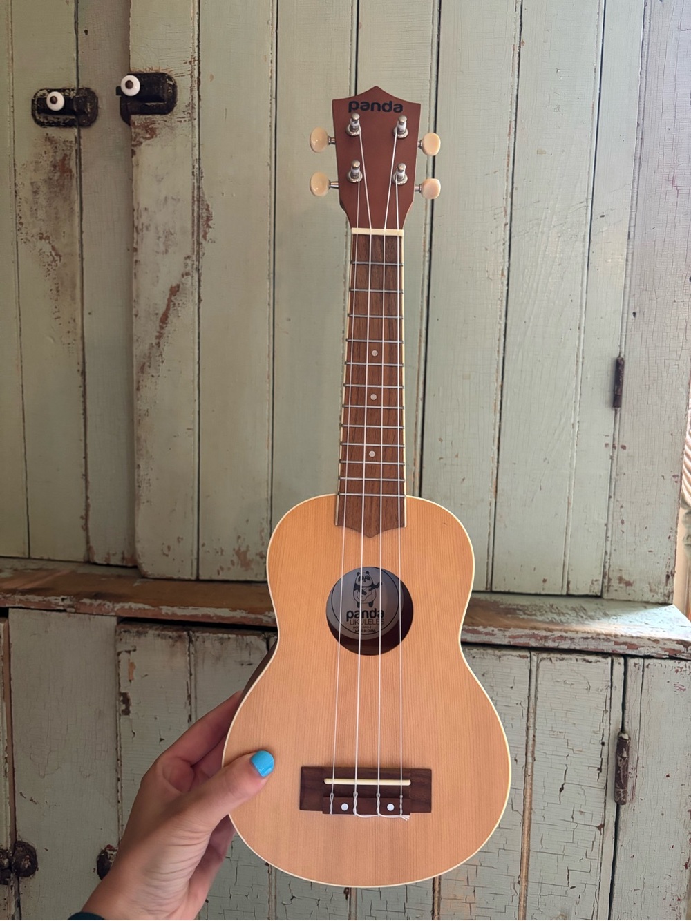 Panda Soprano Ukulele in Natural Finish